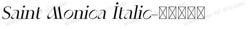 Saint Monica Italic字体转换